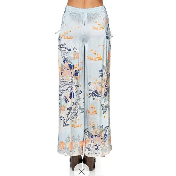 Camilla LACE UP SIDE FRASER FANTASIA Silk Pants $699